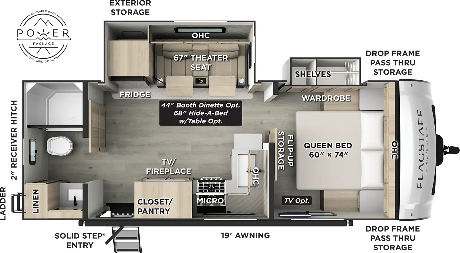 Flagstaff Micro Lite 25FBLS Floorplan